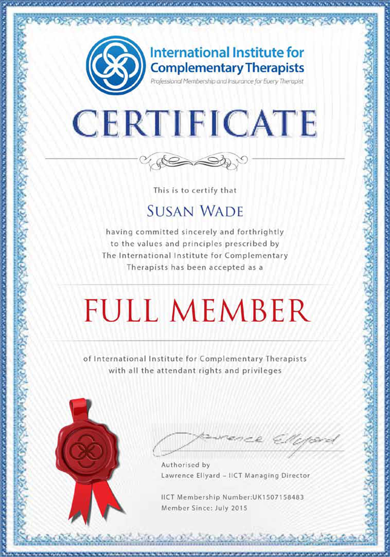 full membership certificate